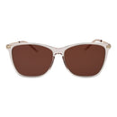 Beige Plastic Sunglasses