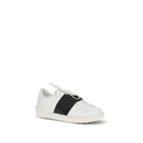 White Calf Leather Bos Taurus Low Top Sneakers