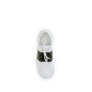 White Calf Leather Bos Taurus Low Top Sneakers
