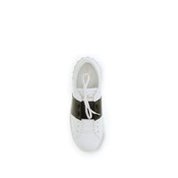 White Calf Leather Bos Taurus Low Top Sneakers