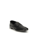 Black Goatskin Slip-On Loafers