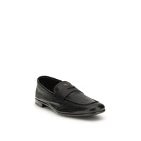 Black Goatskin Slip-On Loafers