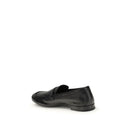 Black Goatskin Slip-On Loafers