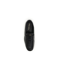 Black Goatskin Slip-On Loafers