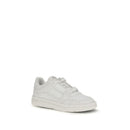 White Calf Leather Bos Taurus Low Top Sneakers