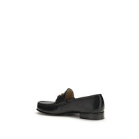 Black Calf Leather Bos Taurus Slip-On Loafers
