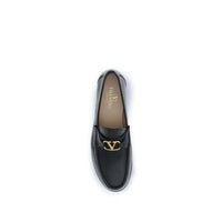 Black Calf Leather Bos Taurus Slip-On Loafers