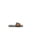 Black Goatskin Sandals