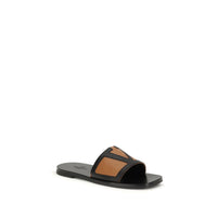 Black Goatskin Sandals