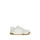 White Calf Leather Bos Taurus Athletic Sneakers