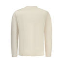 Beige Cotton Men Sweatshirt