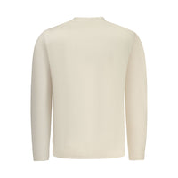 Beige Cotton Men Sweatshirt
