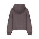 Black Cotton Women Sweatshirt