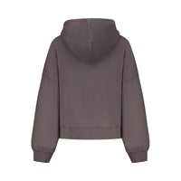 Black Cotton Women Sweatshirt