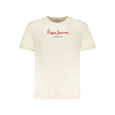 Beige Cotton Men's T-Shirt