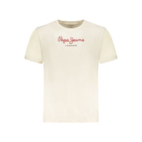 Beige Cotton Men's T-Shirt