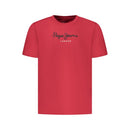 Red Cotton Men T-Shirt