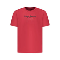Red Cotton Men T-Shirt