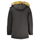 Black Polyester Mens Jacket