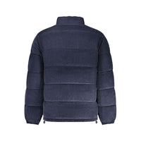 Blue Polyester Men's Jacket