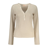 Beige Polyester Women Sweater