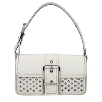 White Leather Shoulder Bag