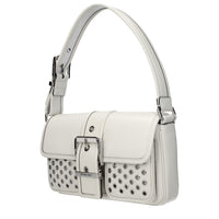White Leather Shoulder Bag