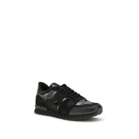 Black Calf Leather Bos Taurus Athletic Sneakers