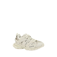 White Polyethylene Athletic Sneakers