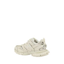 White Polyethylene Athletic Sneakers