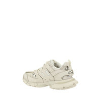 White Polyethylene Athletic Sneakers