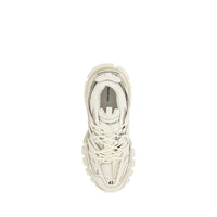 White Polyethylene Athletic Sneakers