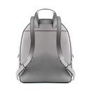 Gray Leather Backpack