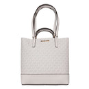 White Leather Tote Bag
