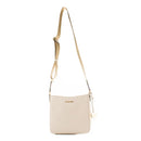 Beige Canvas Crossbody Bag