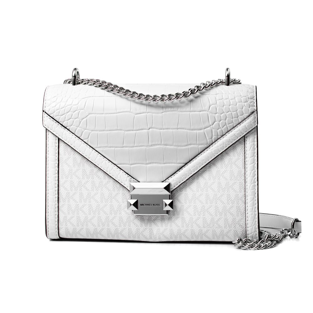 White Canvas Crossbody Bag