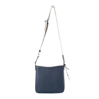 Blue Canvas Crossbody Bag