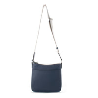 Blue Canvas Crossbody Bag