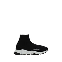 Black Elastane Athletic Sneakers