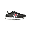 Black Polyurethane Men Sneaker