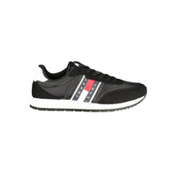 Black Polyurethane Men Sneaker