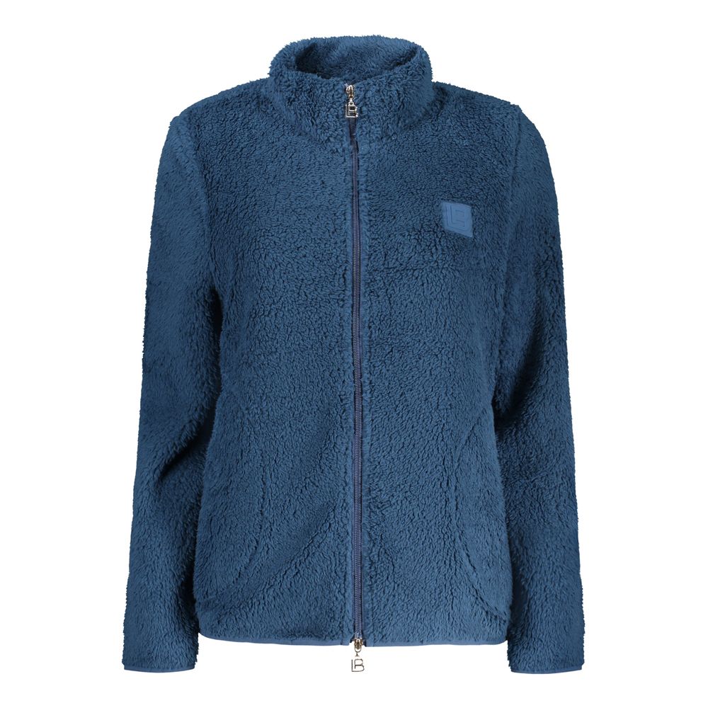 Blu Polyester Women Sweatshirt