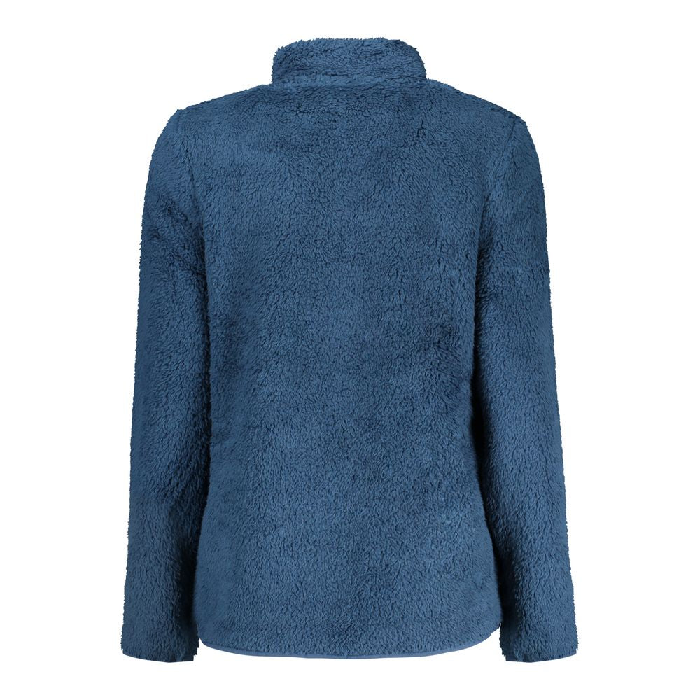 Blu Polyester Women Sweatshirt