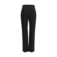 Black Cotton Dress Pants