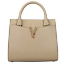 Beige Leather Handbag