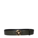 Green Leather Regular Belt