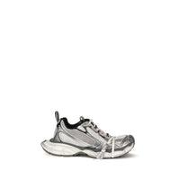 Gray Polyethylene Athletic Sneakers