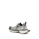 Gray Polyethylene Athletic Sneakers