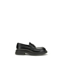 Black Calf Leather Bos Taurus Slip-On Loafers