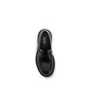 Black Calf Leather Bos Taurus Slip-On Loafers